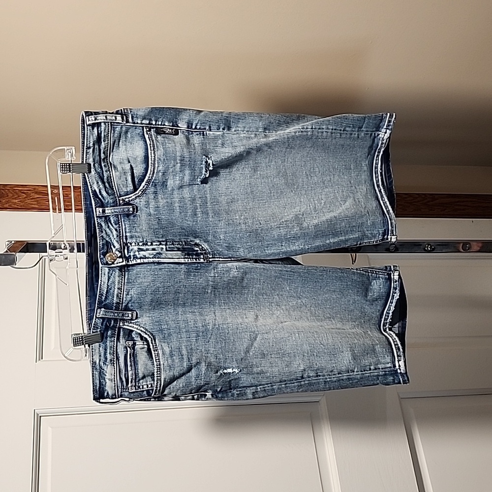 Silver bermuda jean short size 18